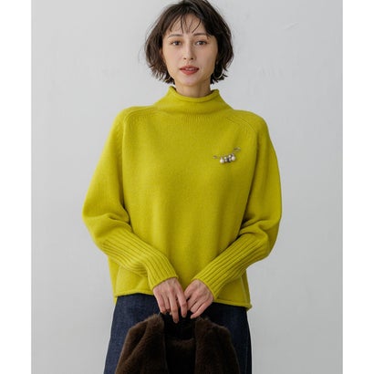 【WEB&一部店舗限定カラーあり】カシミヤブレンド ロールネック ニット （[WEB&一部店舗限定]イエロー系）｜詳細画像