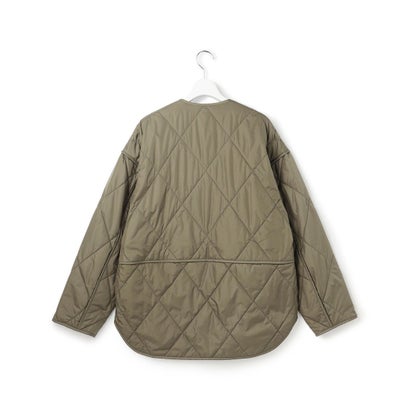 【SLOW/一部店舗限定】ノーカラー パデットアウター （カーキ系）｜詳細画像