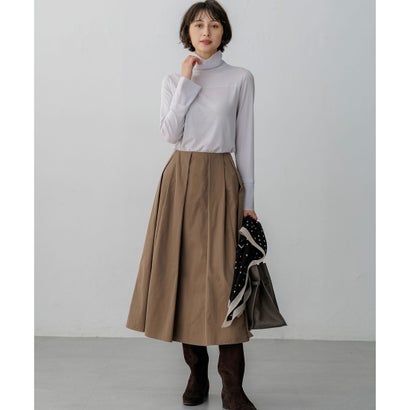 タフタタック フレアスカート （ブラウン系）｜詳細画像