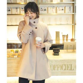 ウールライクミドル スタンド コート （アイボリー）