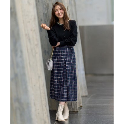 ANY SIS L ジュエルカシミヤミックスニット カーディガン （オニキス（ブラック））｜詳細画像