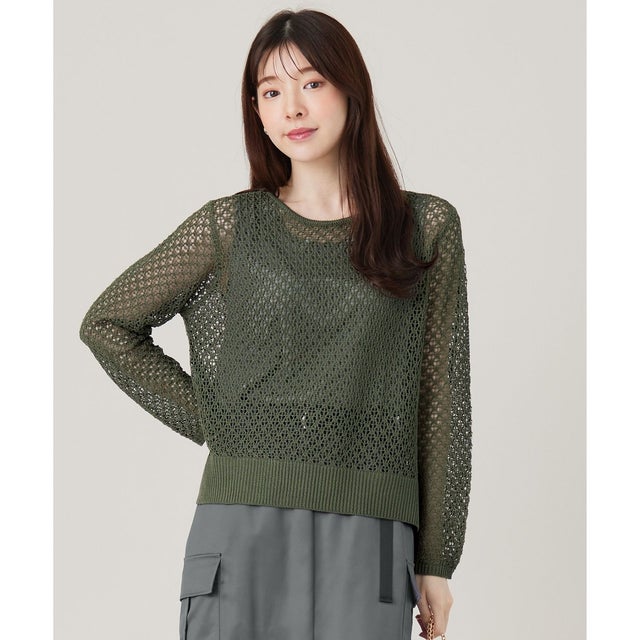 【2SET】メッシュニット セット （カーキ）