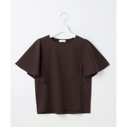 ANY SIS S 【シルクタッチさら魅せTシャツ】袖フレア プルオーバー （ダークグリーン）｜詳細画像