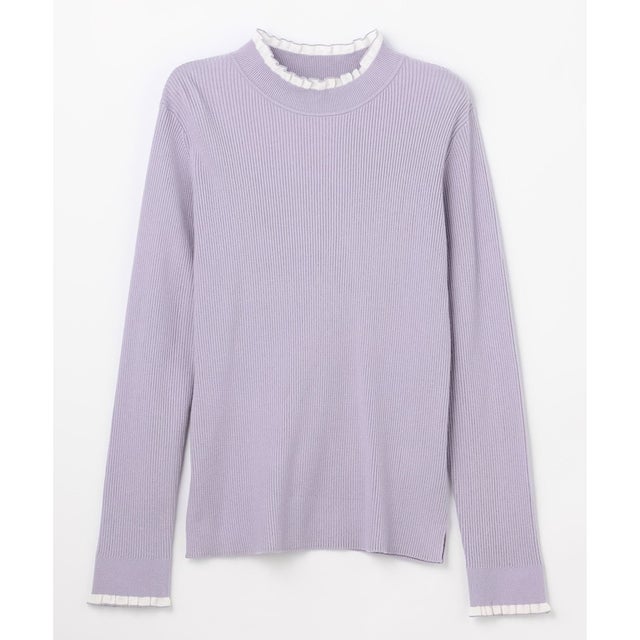CICA加工 ハイネック ニット （ラベンダー）