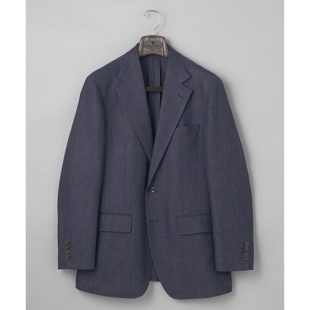 【DORMEUIL】ドーメル HEXAGON リネン ジャケット_ネイビー （ネイビー系8）