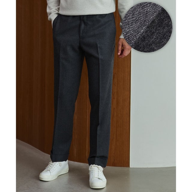 【保温性/ストレッチ/シワになりにくい】サキソニーストレッチパンツ_ノータック(25年モデル） （ライトグレー系）