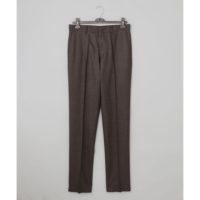 【保温性/ストレッチ/シワになりにくい】サキソニーストレッチパンツ_ノータック(25/26年モデル） （ダークブラウン/26年新色）