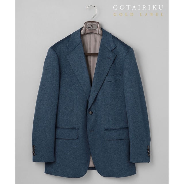 GOLD LABEL/WEB&一部店舗限定【COLOMBO】ピュアカシミヤ ジャケット(25年モデル) （ダルブルー系）