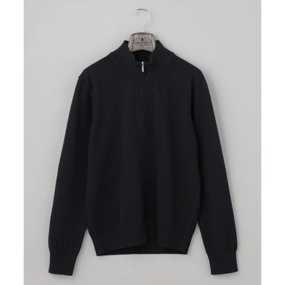 WEB限定【洗える】カシミヤ混 ハーフジップニット （グレー系）｜詳細画像