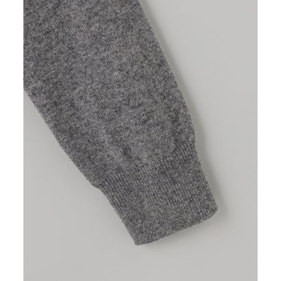 WEB限定【洗える】カシミヤ混 ハーフジップニット （グレー系）｜詳細画像