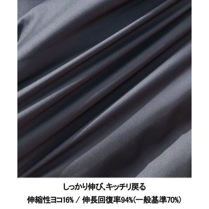 WEB限定【仕事で着られる】ストレッチツイル フーデッドブルゾン （ブラック系）｜詳細画像