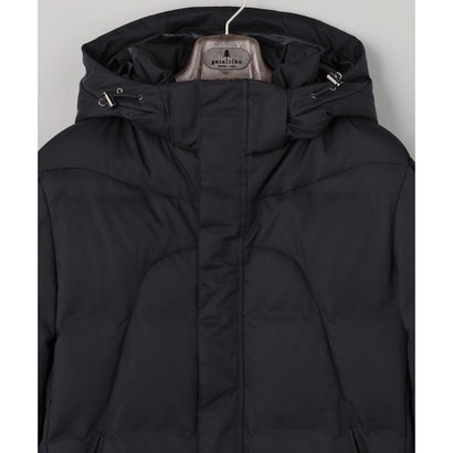 あのダウンにロング丈登場【WEB限定/仕事で着られる】ドレス ロングダウンコート_ストレッチツイル （ネイビー系）｜詳細画像