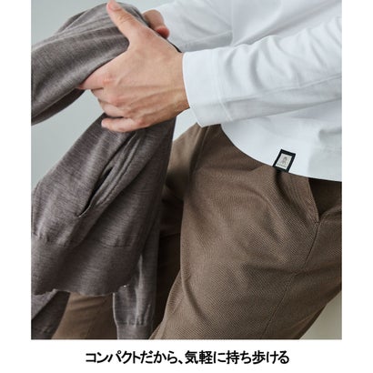 仕事でも着られる【洗える】ハイゲージ ドライバーズニット （ブラック系）｜詳細画像