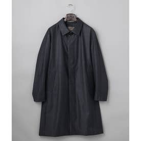 【Loro Piana Fabric】ロロピアーナ365 ラミネートロングステンカラーコート （ダークグリーン系4）