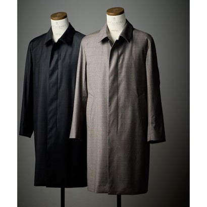 【Loro Piana Fabric】ロロピアーナ365 ラミネートロングステンカラーコート （ベージュ系4）｜詳細画像