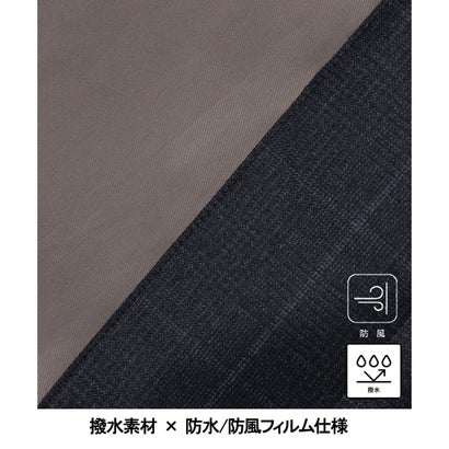 【Loro Piana Fabric】ロロピアーナ365 ラミネートロングステンカラーコート （ベージュ系4）｜詳細画像