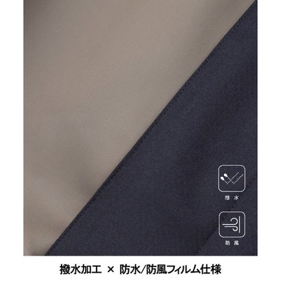 【御幸毛織/みゆきけおり】Superior160s ラミネート ロングステンカラーコート （ネイビー系8）｜詳細画像