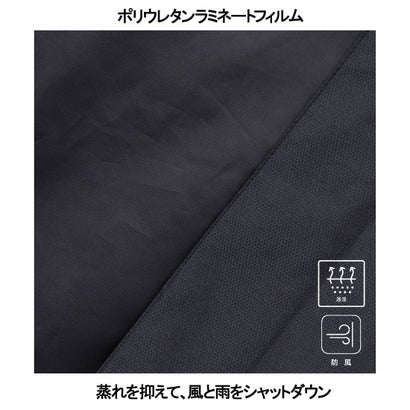 読めない気候に【防水/シワになりにくい】メランジジオメトリック フーデッドブルゾン_無地 （グレー系）｜詳細画像