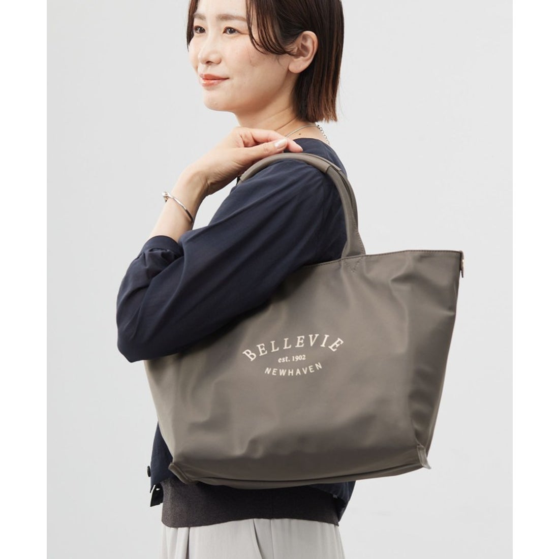 ジェイ プレス レディス J.PRESS LADIES 【撥水】リバーシブルナイロン 