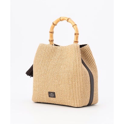 J.PRESS LADIES 【WEB限定カラーあり・2way】カゴバッグ （【WEB限定】アイボリー×ブラック系）｜詳細画像