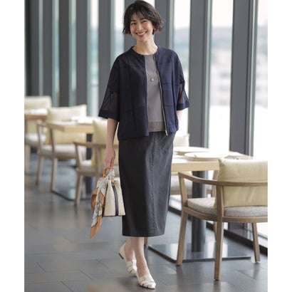 J.PRESS LADIES 【WEB限定カラーあり・2way】カゴバッグ （【WEB限定】アイボリー×ブラック系）｜詳細画像