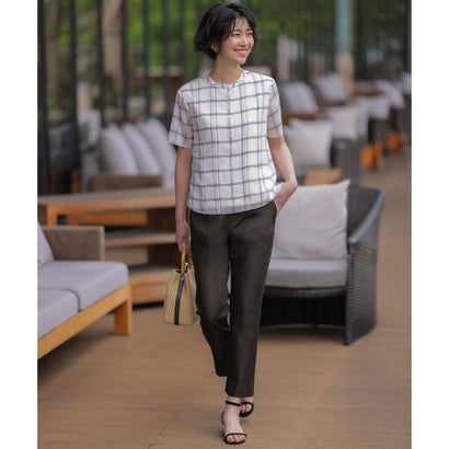 J.PRESS LADIES 【WEB限定カラーあり・2way】カゴバッグ （ベージュ×モカグレー系）｜詳細画像