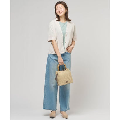 J.PRESS LADIES 【WEB限定カラーあり・2way】カゴバッグ （ベージュ×モカグレー系）｜詳細画像