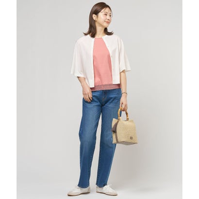 J.PRESS LADIES 【WEB限定カラーあり・2way】カゴバッグ （ベージュ×モカグレー系）｜詳細画像