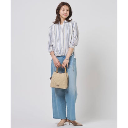 J.PRESS LADIES 【WEB限定カラーあり・2way】カゴバッグ （ベージュ×モカグレー系）｜詳細画像