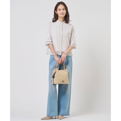 J.PRESS LADIES 【WEB限定カラーあり・2way】カゴバッグ （ベージュ×モカグレー系）｜詳細画像