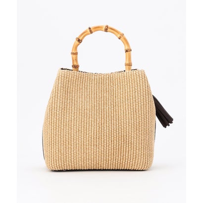 J.PRESS LADIES 【WEB限定カラーあり・2way】カゴバッグ （ベージュ×モカグレー系）｜詳細画像