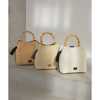 J.PRESS LADIES 【WEB限定カラーあり・2way】カゴバッグ （ベージュ×モカグレー系）｜詳細画像