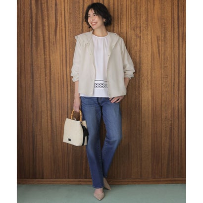 J.PRESS LADIES 【WEB限定カラーあり・2way】カゴバッグ （ベージュ×モカグレー系）｜詳細画像