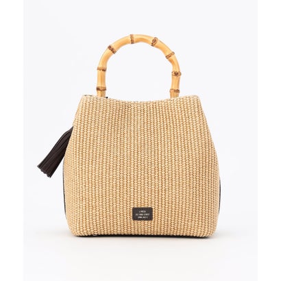 J.PRESS LADIES 【WEB限定カラーあり・2way】カゴバッグ （キャメル×ダークブラウン系）｜詳細画像