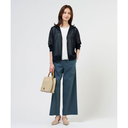 J.PRESS LADIES 【WEB限定カラーあり・2way】カゴバッグ （キャメル×ダークブラウン系）｜詳細画像