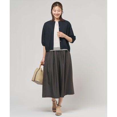 J.PRESS LADIES 【WEB限定カラーあり・2way】カゴバッグ （キャメル×ダークブラウン系）｜詳細画像