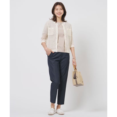 J.PRESS LADIES 【WEB限定カラーあり・2way】カゴバッグ （キャメル×ダークブラウン系）｜詳細画像
