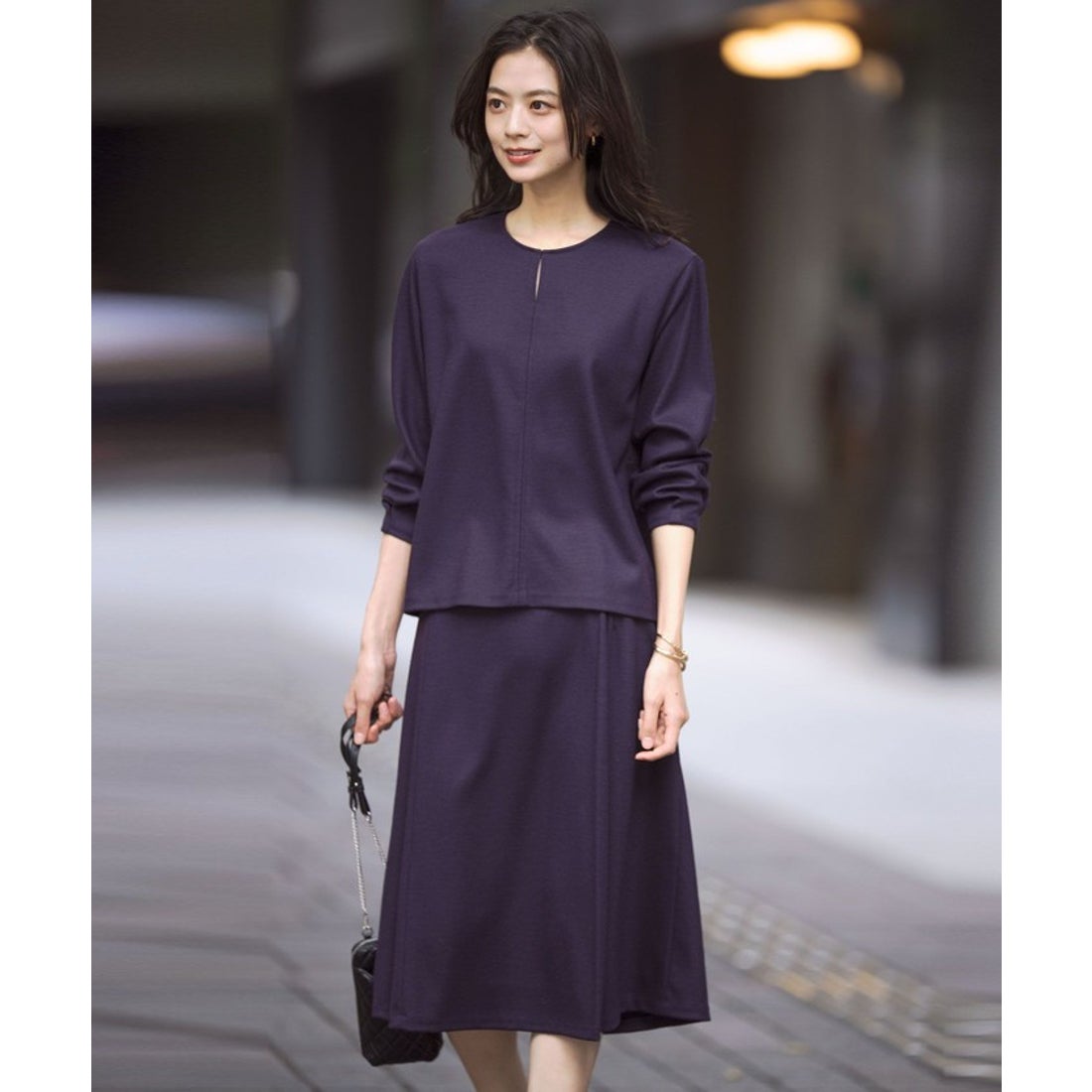 ジェイ プレス レディス J.PRESS LADIES ウールスムース ペプラム 
