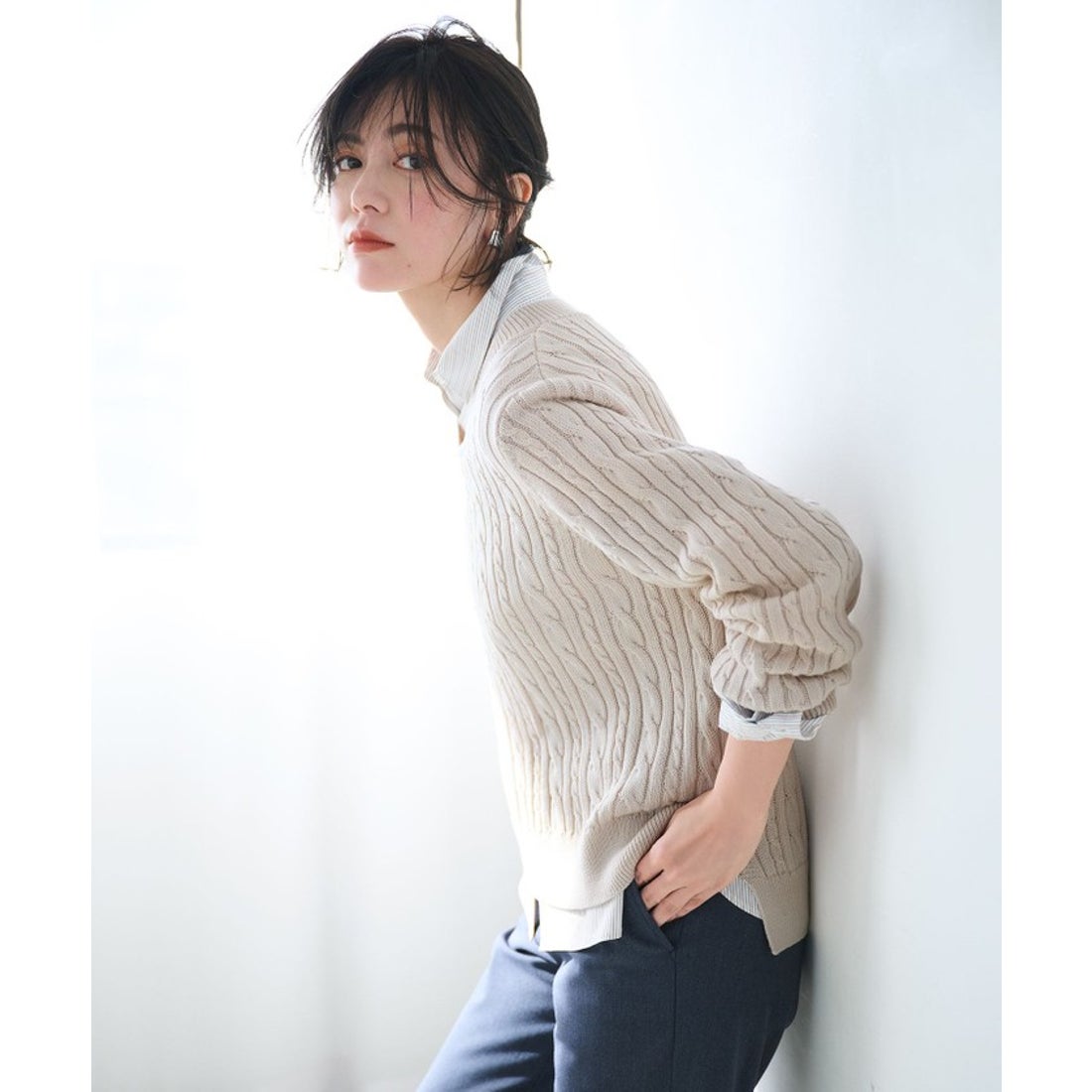ジェイ プレス レディス J.PRESS LADIES 【洗える】BEZコットン 