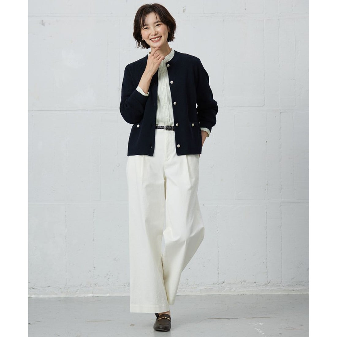 ジェイ プレス レディス J.PRESS LADIES 【洗える】BEZ VEGA バンド 