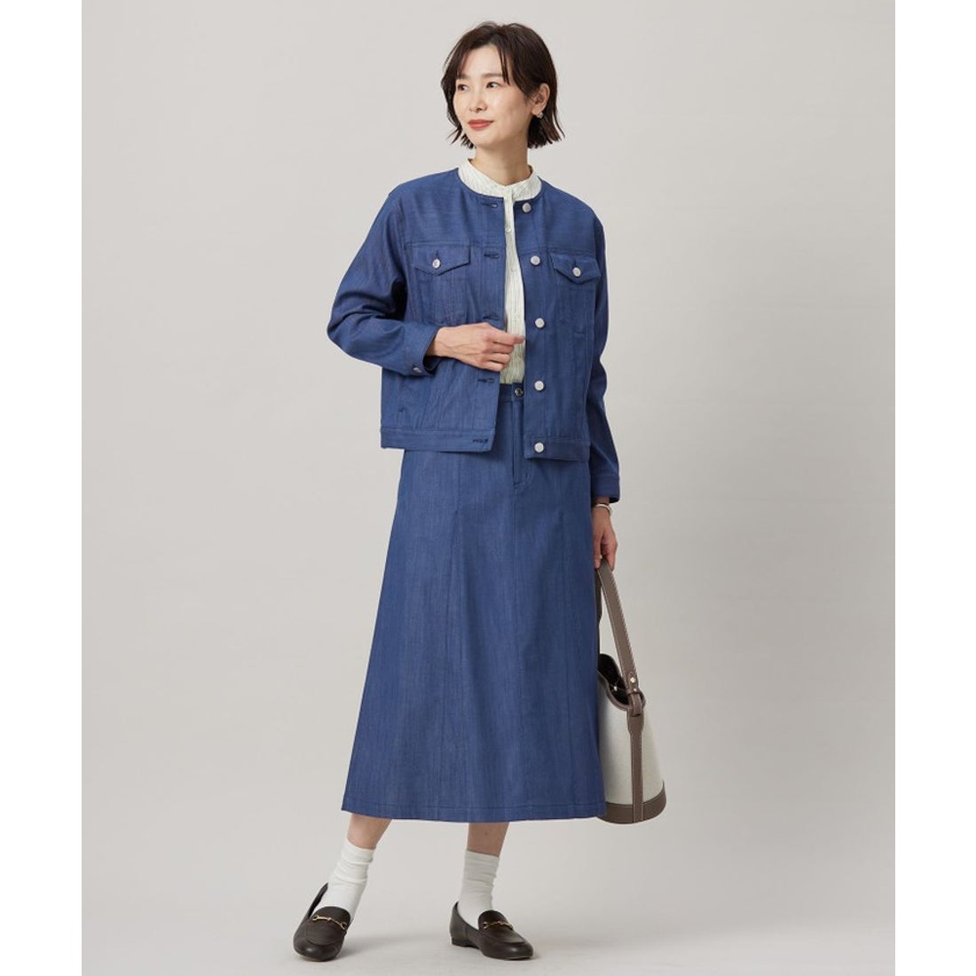 ジェイ プレス レディス J.PRESS LADIES 【洗える】BEZ VEGA バンド 
