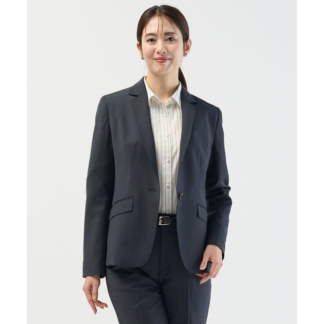 【セットアップ対応】BAHARIYE テーラード ジャケット （ネイビーピンヘッド系）