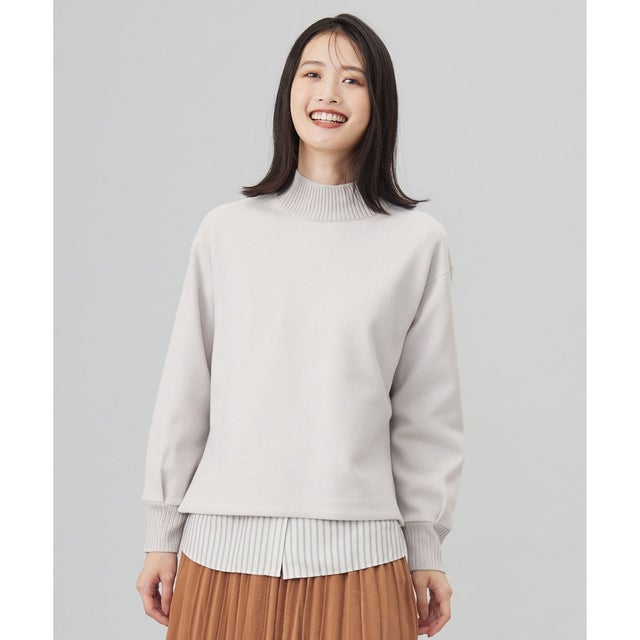 【WEB限定カラーあり】ニードルパンチ カットソー （ライトベージュ系）