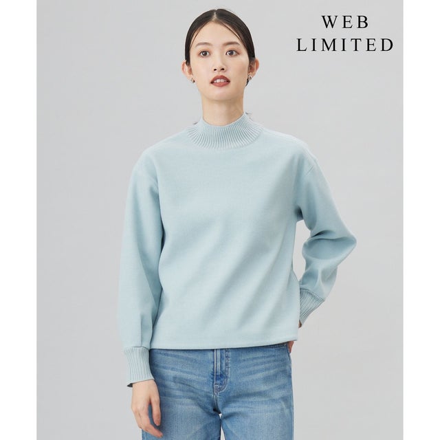 【WEB限定カラーあり】ニードルパンチ カットソー （【WEB限定】ミント系）