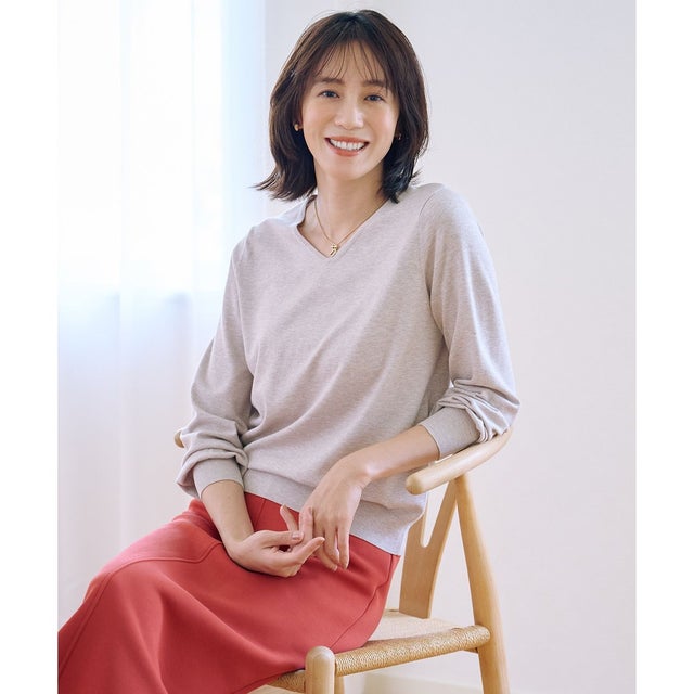 【人気のため新色追加】PRINCE Vネック ニット （トップベージュ系）