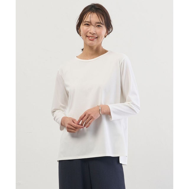 レイヤードジャージー Tシャツ カットソー （ホワイト系）