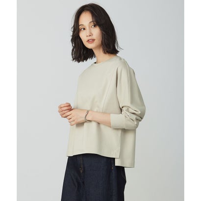 J.PRESS LADIES ポンチ ボートネック カットソー （ベージュ系）｜詳細画像