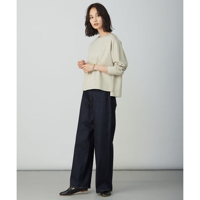 J.PRESS LADIES ポンチ ボートネック カットソー （ベージュ系）｜詳細画像