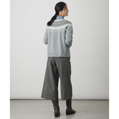 FAIR ISLE ラウンドネック ニット （ネイビー系）｜詳細画像