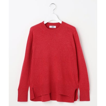 CASHMERE BLEND クルーネック ニット （チェリーレッド系）｜詳細画像